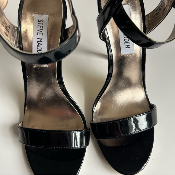 Slightly Used | Steve Madden | Black Strap Heels | Size 7 - Picture 7 of 9
